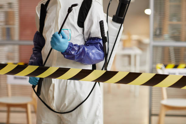 Professional Biohazard Cleanup technician working in Flemington, NJ